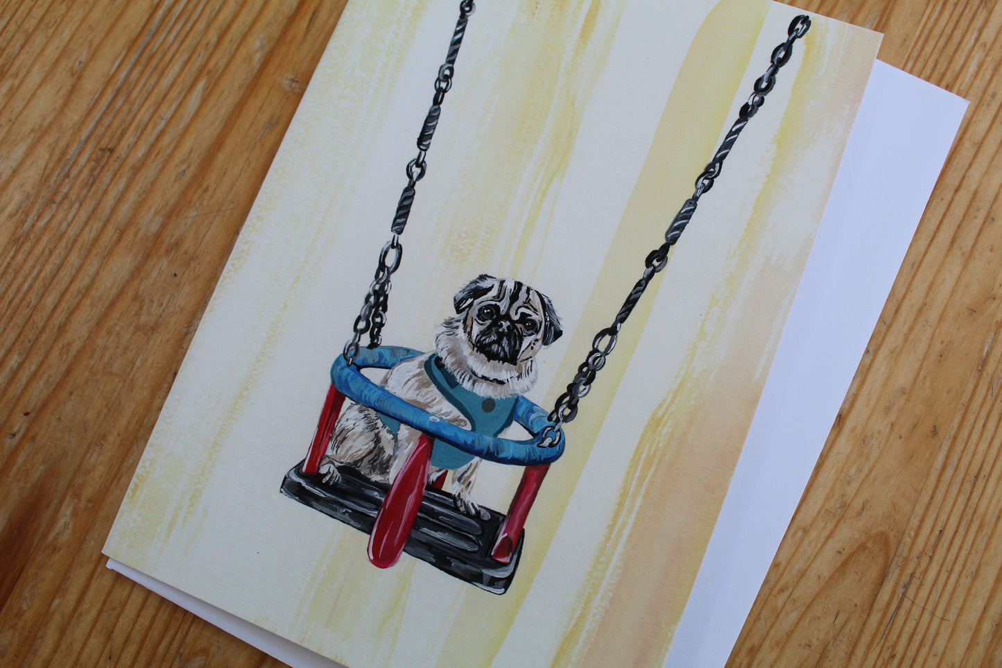 Pug Greetings Card