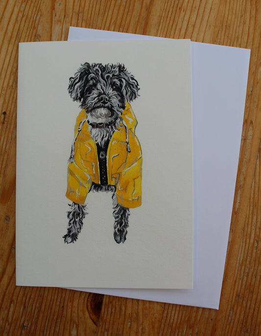 Jackapoo Greetings Card