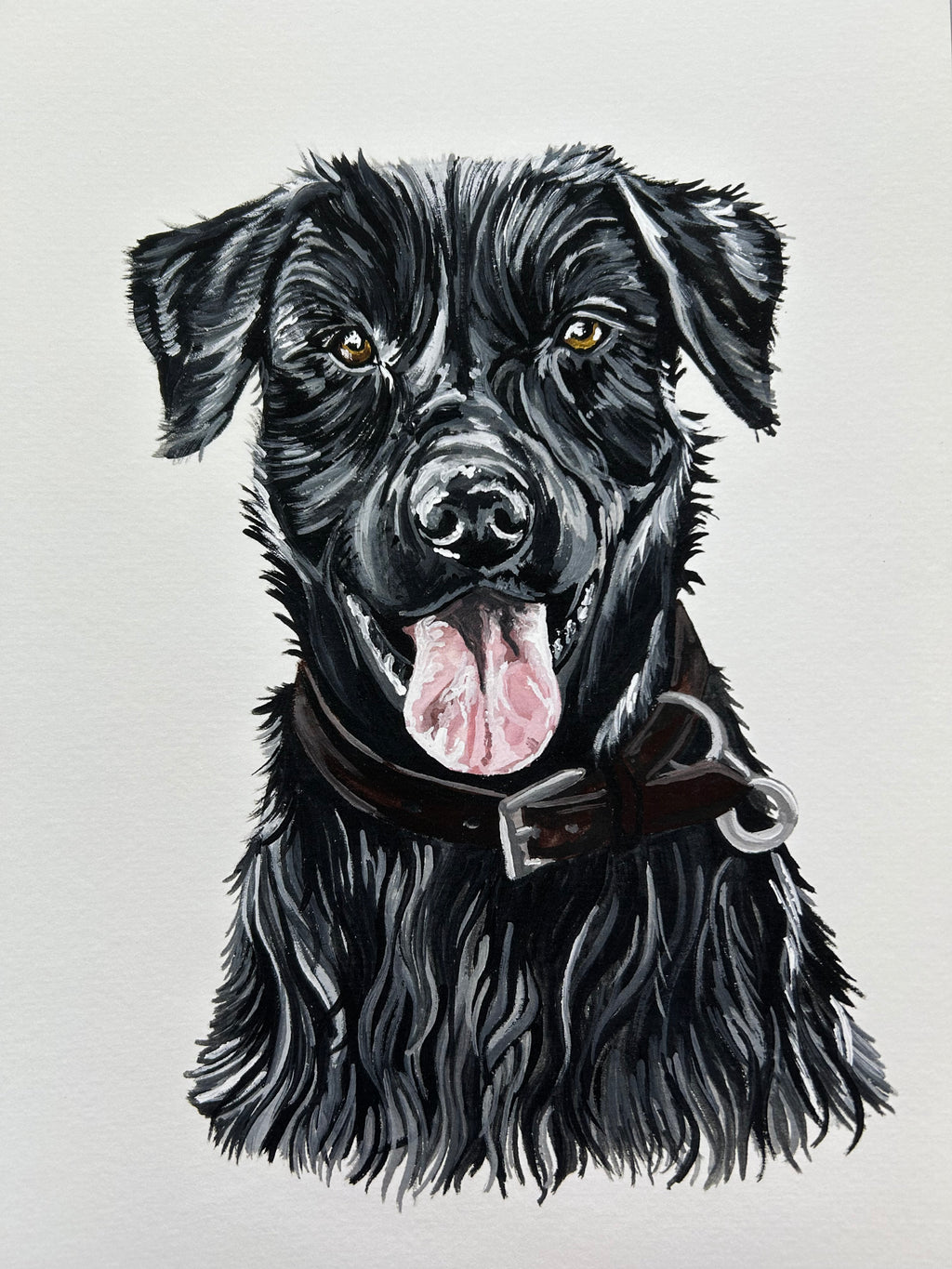 Black Labrador Giclée Print