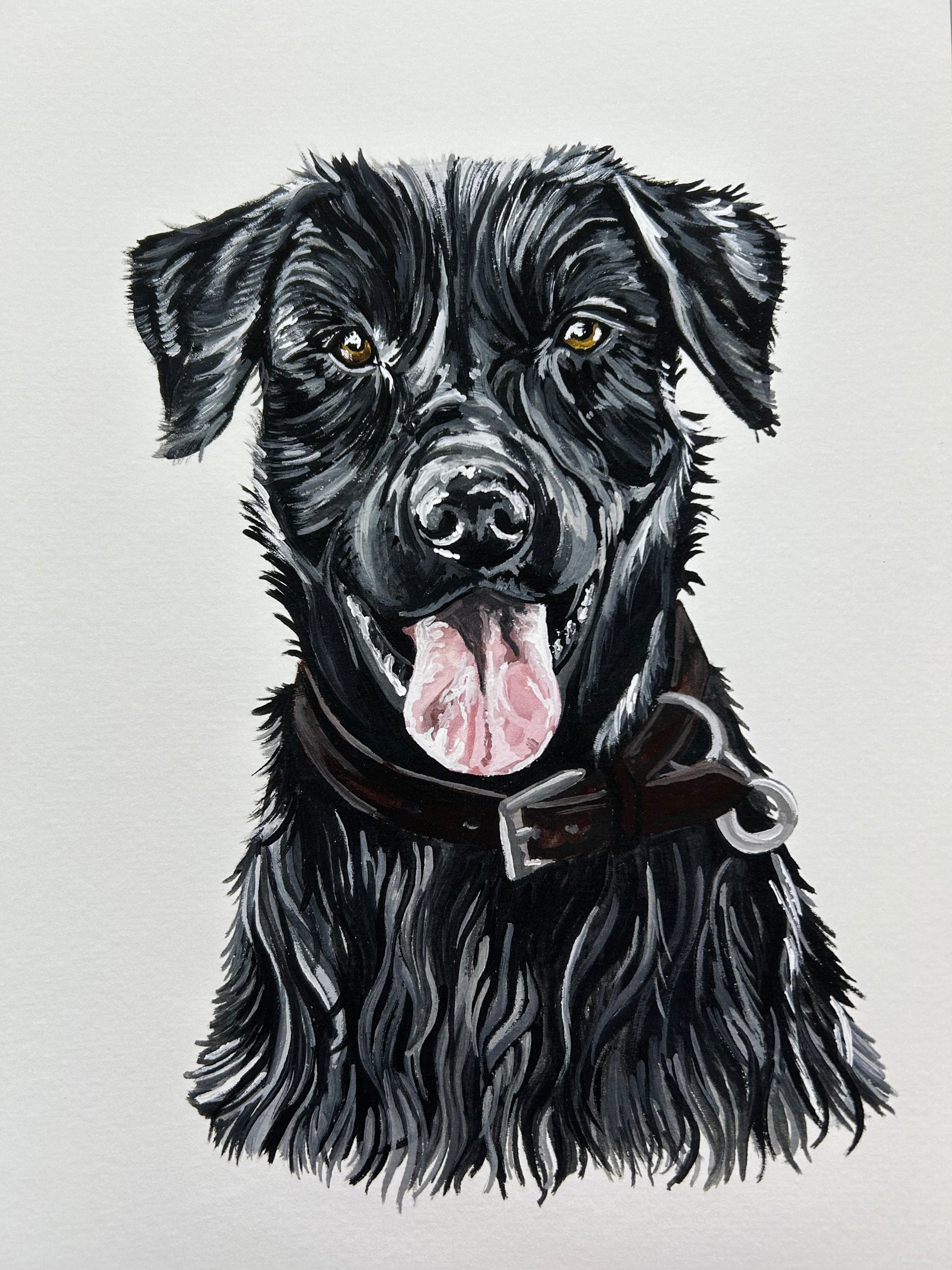Black Labrador Giclée Print