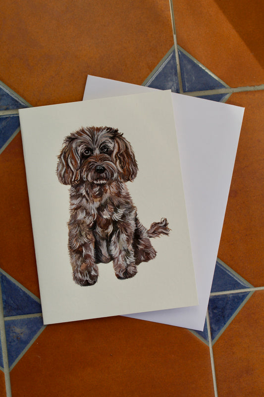 Cockapoo greetings card