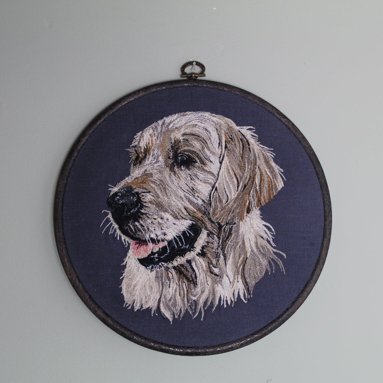 9" Hoop (Large) Pet Portrait £145- Commission Enquiry