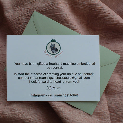 Pet Portrait Gift Voucher