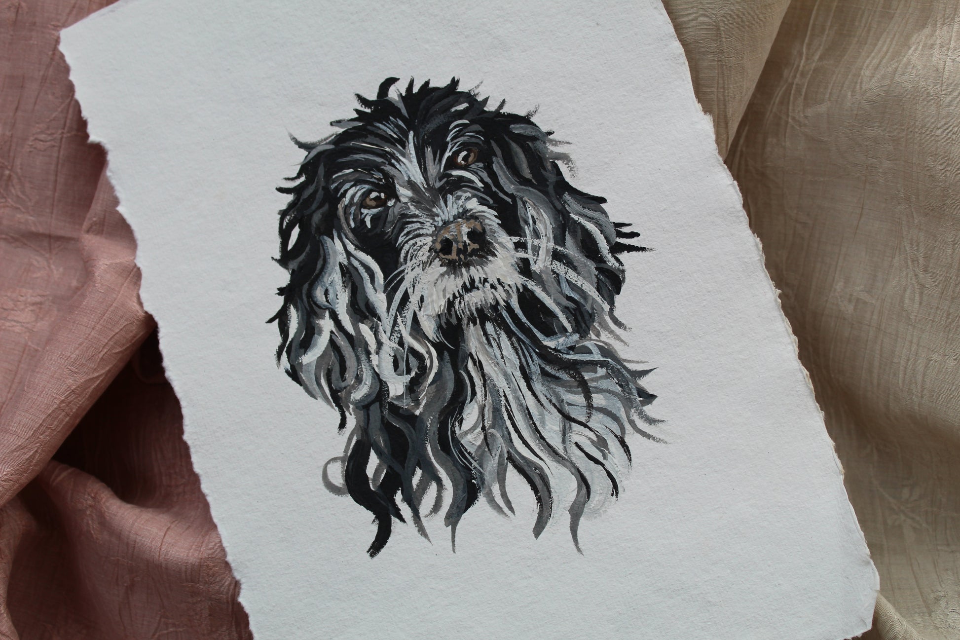 A4 Gouache Pet Portrait £80 - Commission Enquiry