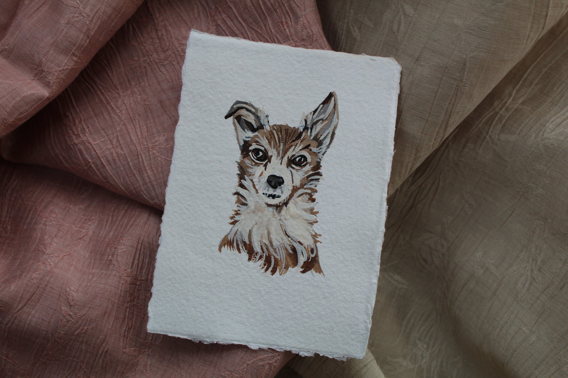 A6 Gouache Pet Portrait £40 - Commission Enquiry
