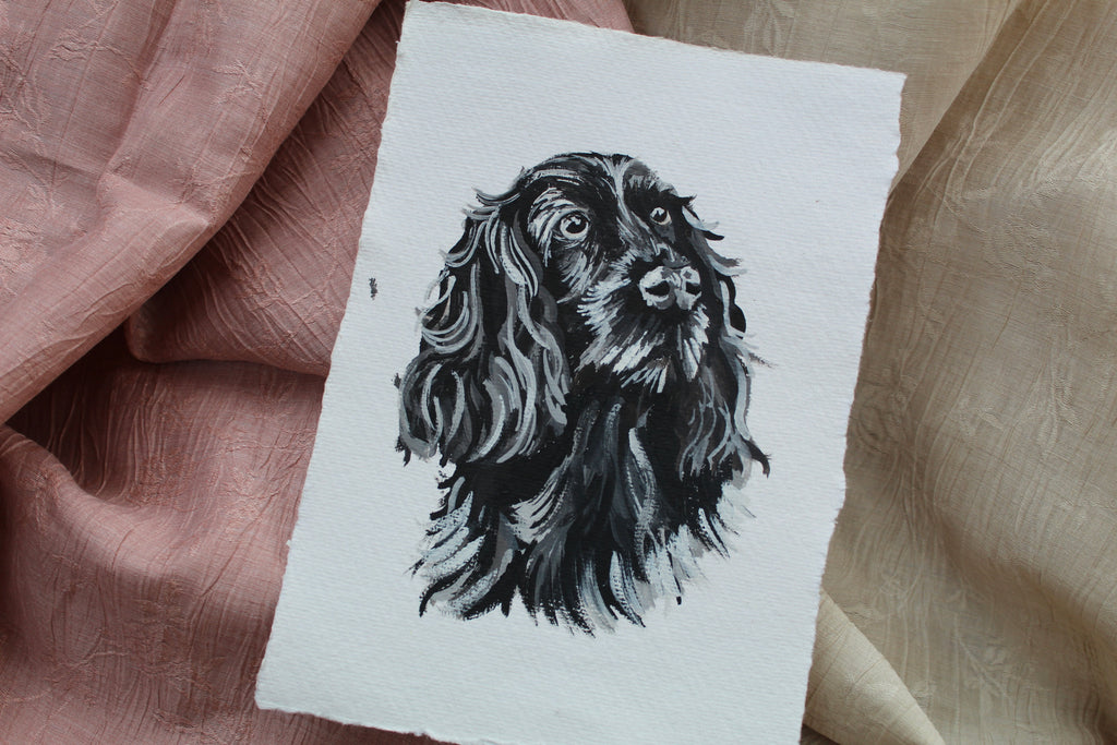 A5 Gouache Pet Portrait £60 - Commission Enquiry