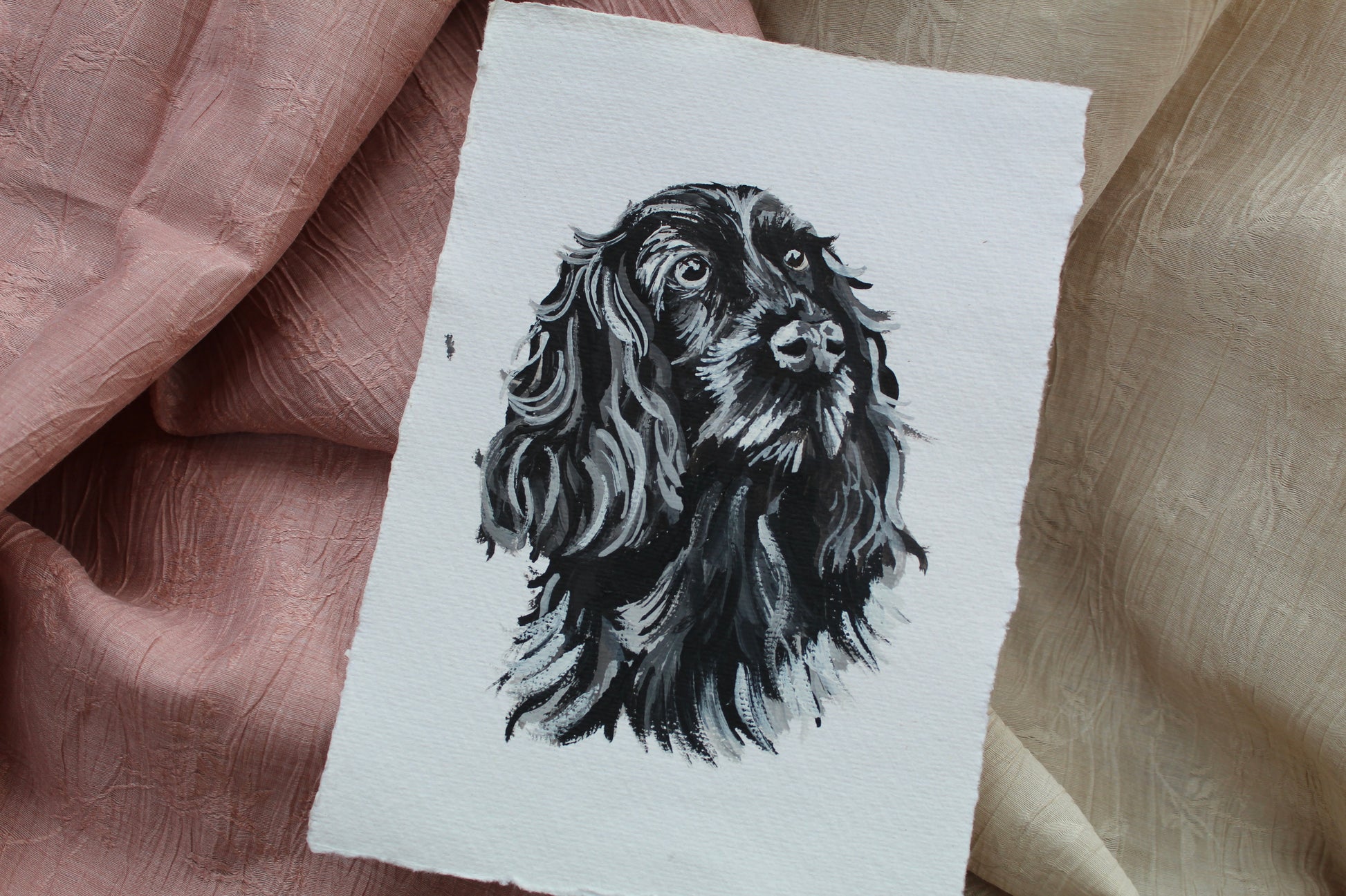A5 Gouache Pet Portrait £60 - Commission Enquiry