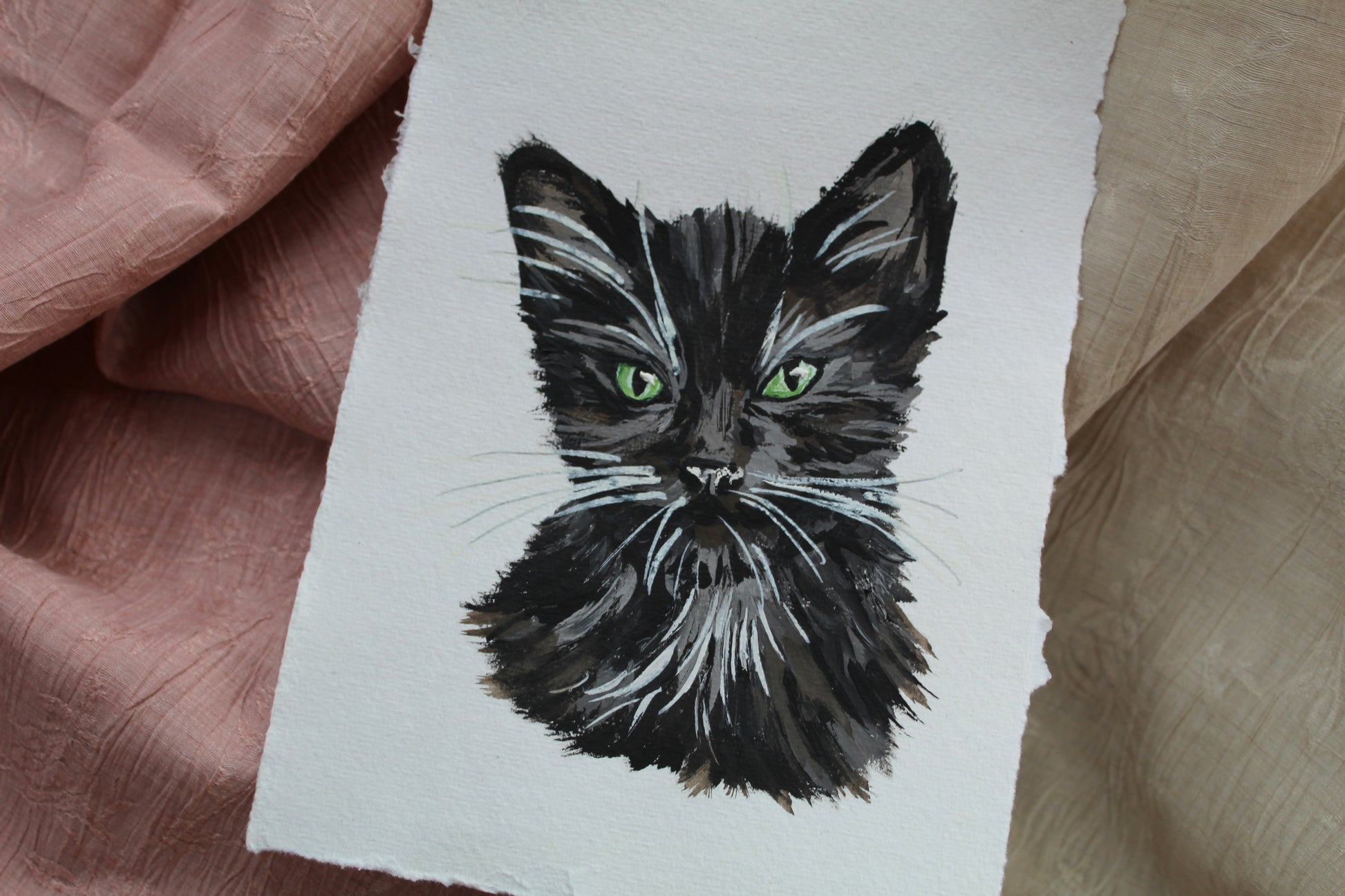 A5 Gouache Pet Portrait £60 - Commission Enquiry
