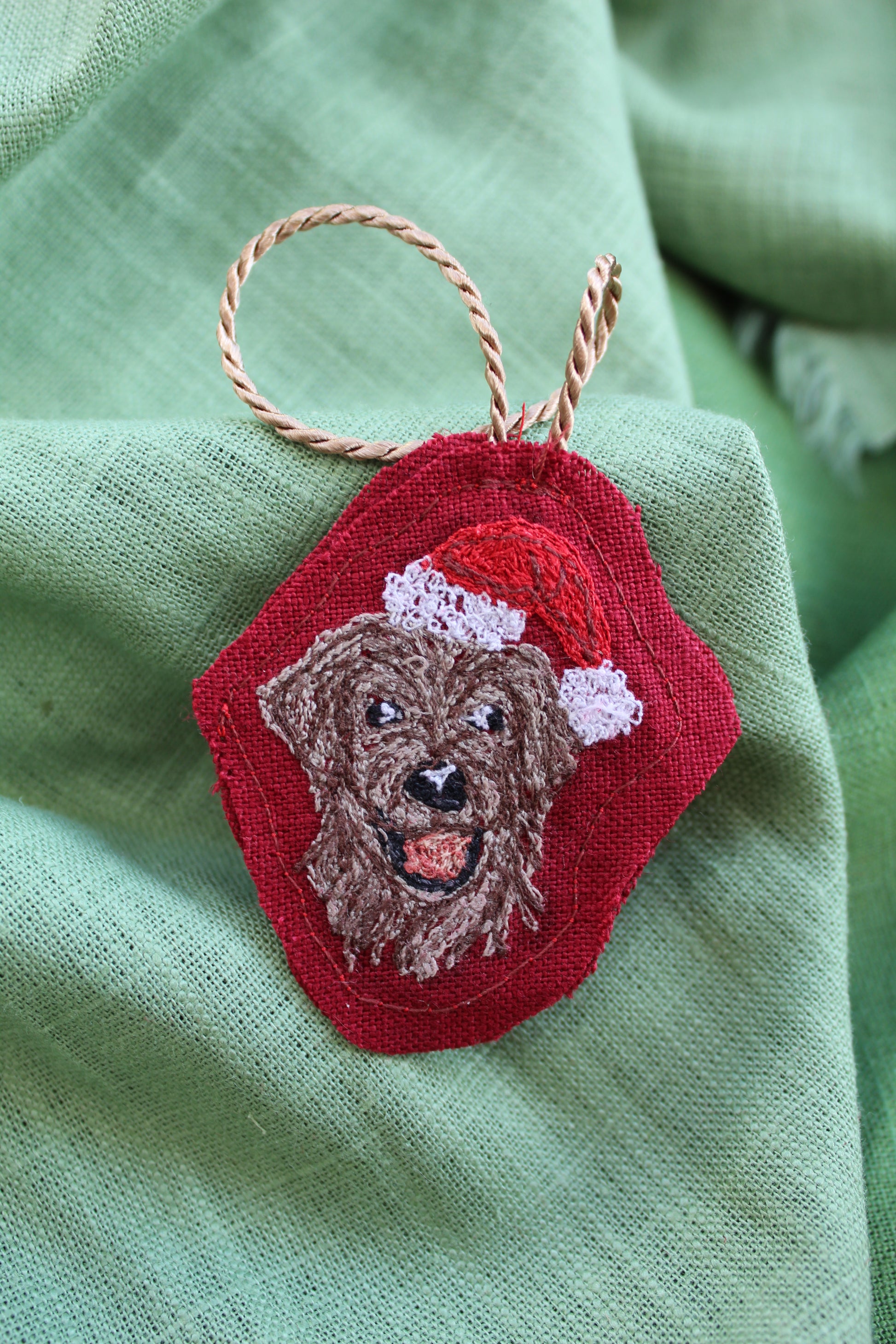 Custom Pet Portrait Christmas Decoration - Head/Neck