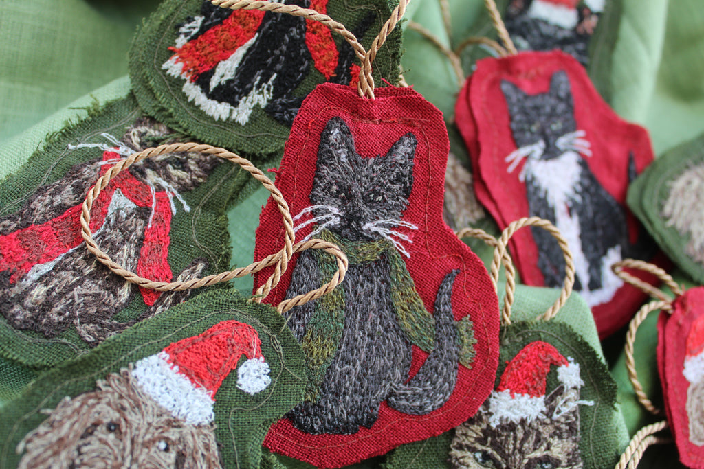 Custom Pet Portrait Christmas Decoration - Full Body