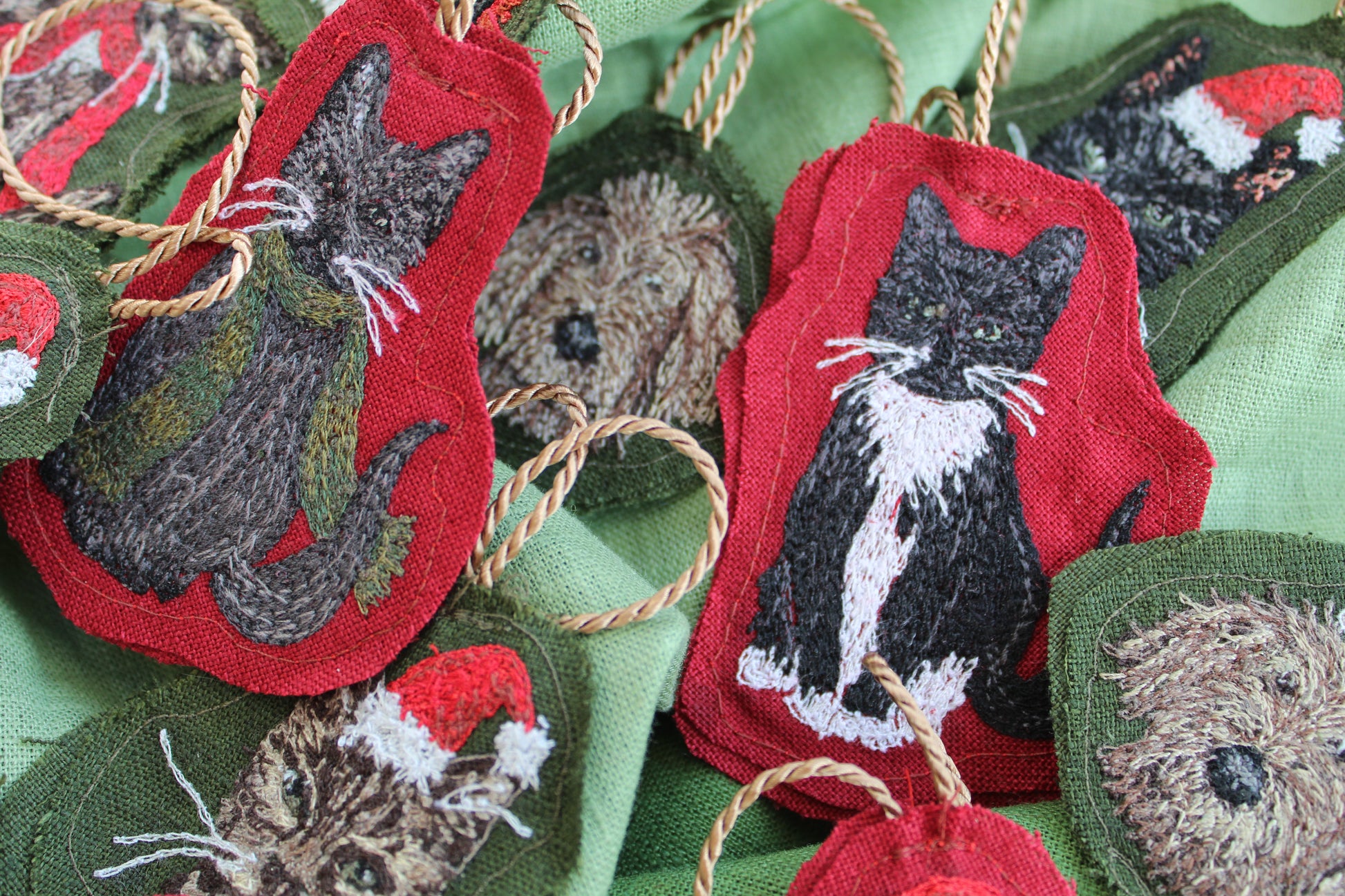 Custom Pet Portrait Christmas Decoration - Full Body