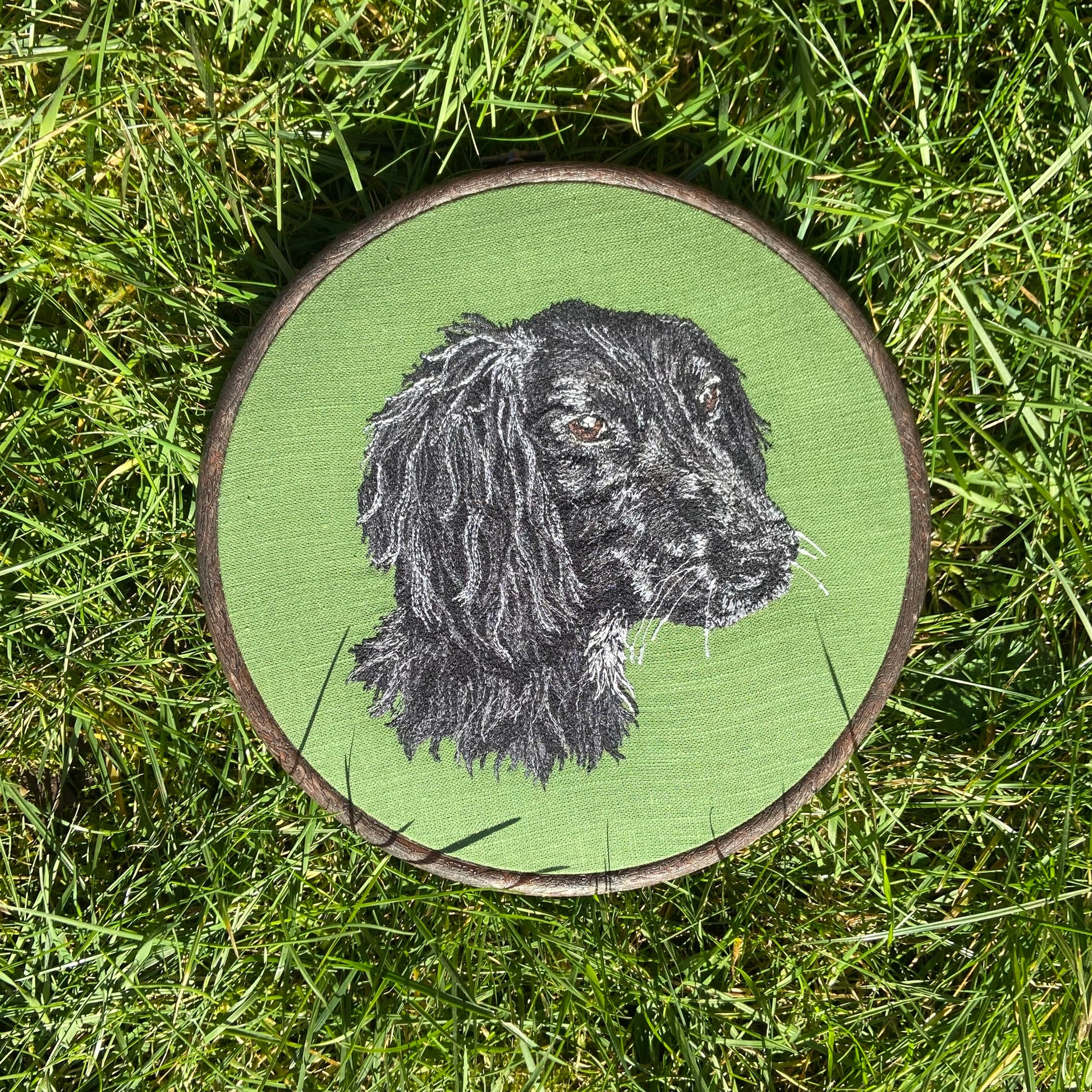 9" Hoop (Large) Pet Portrait £145- Commission Enquiry